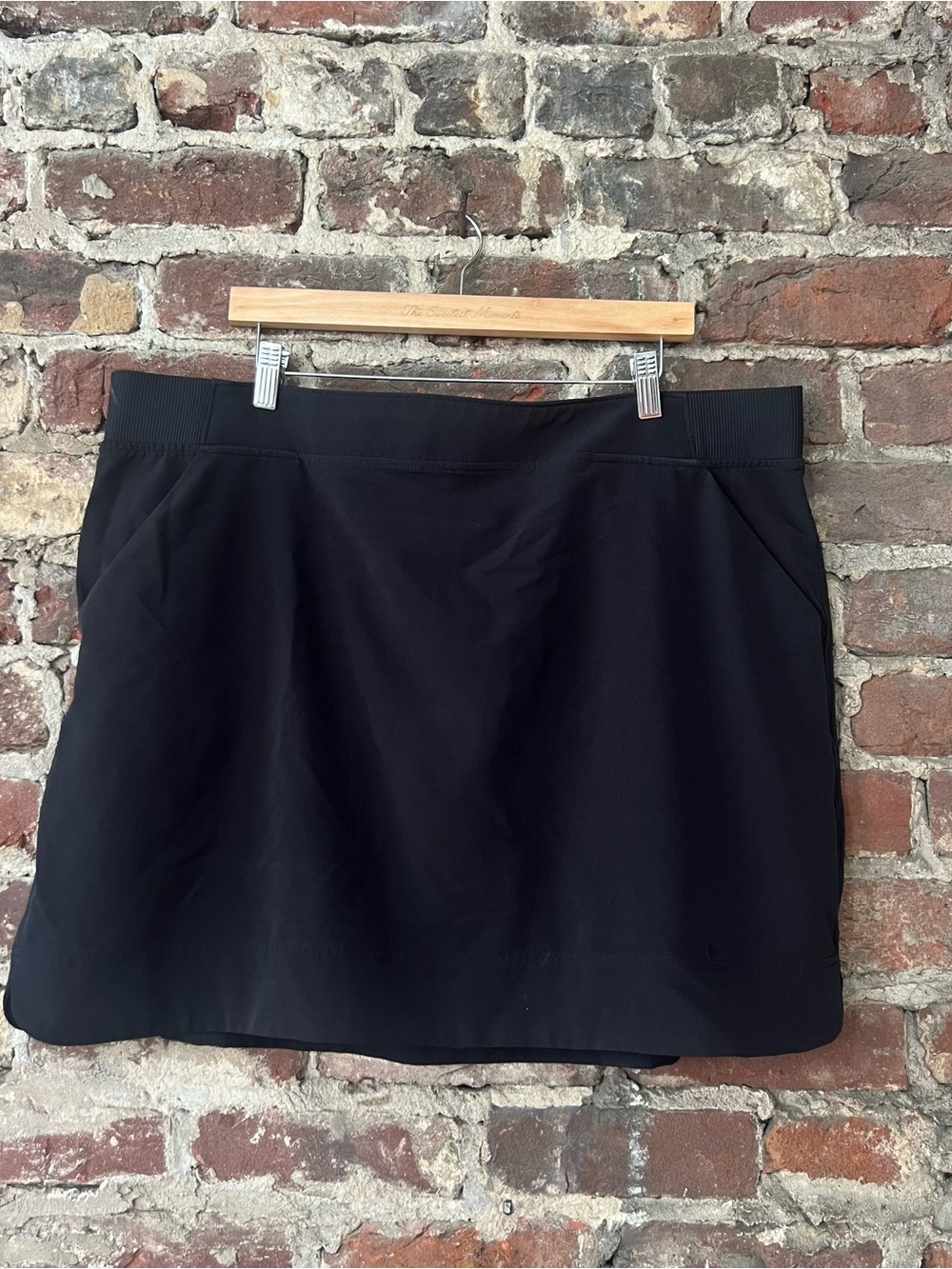 32 Degrees Black Pull-On Skort with Side Pockets